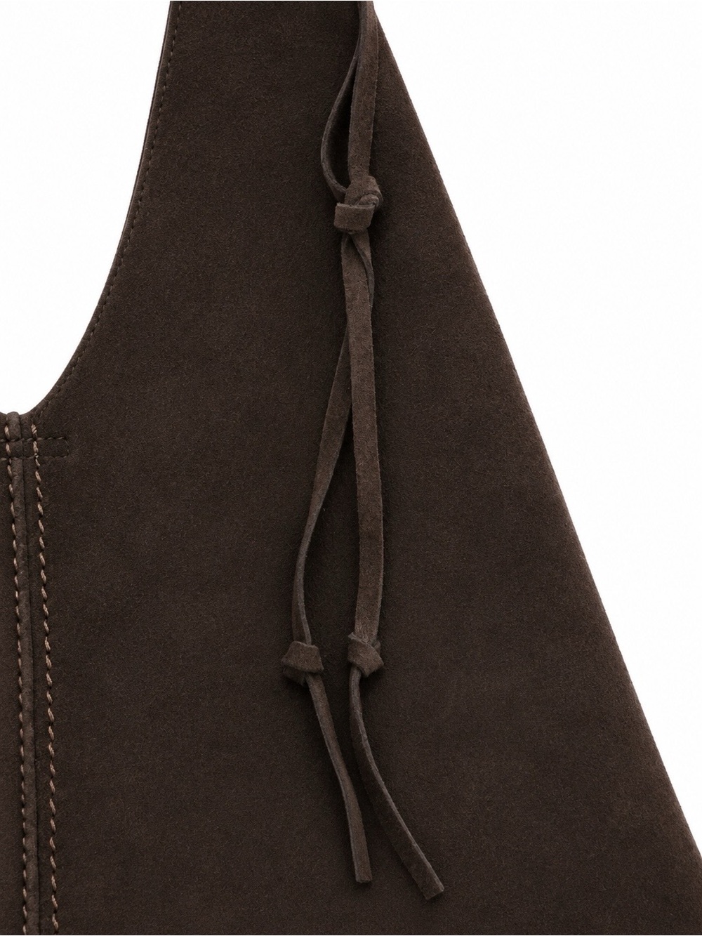 Dolce Vita Merrick Espresso Suede Slouchy Hobo Bag BNWT - Picture 12 of 16